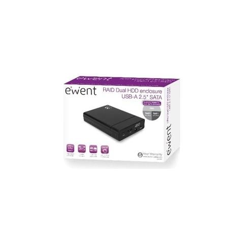 Ew7043 Contenitore Di Unità Di Archiviazione Enclosure Hdd / ssd Nero 2.5"" - Foto 3