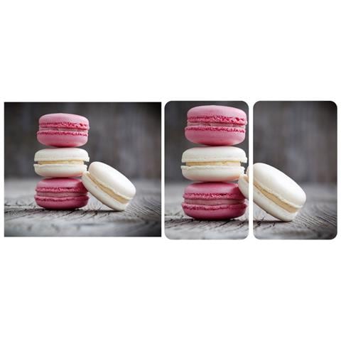 WENKO Piastre Protettive In Vetro Macarons Per Fornello - Multi Set - 3 Piastre Wenko