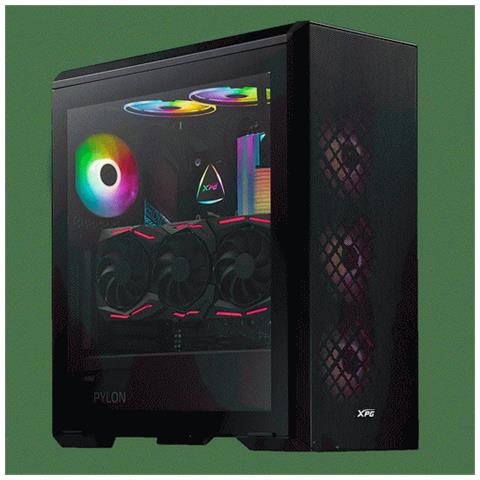 XPG CASE MID. T DEFENDER WHITE TG 2+1ARGB 120mm fan - Foto 1