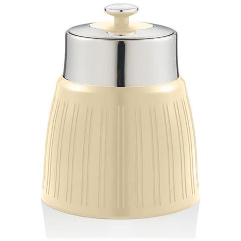 Swka1024cn Retro Set Di 3 Barattoli Cucina Da 1,2 L, Ermetico Té, Spezie, Design Vintage Crema - Foto 4