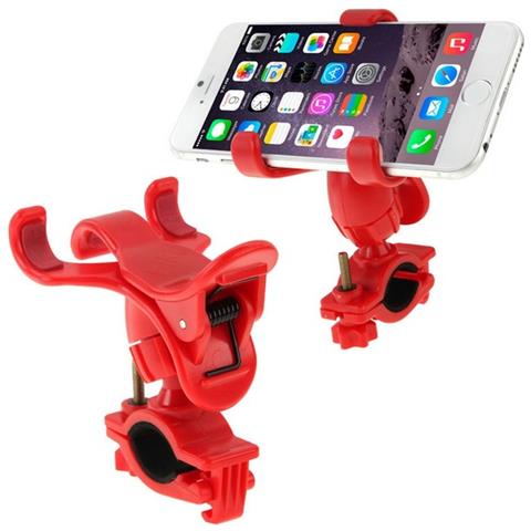 Bike-360 Supporto Per Bici Universale A Clip Red  Per Smartphone Ios Iphone Galaxy Android - Foto 1
