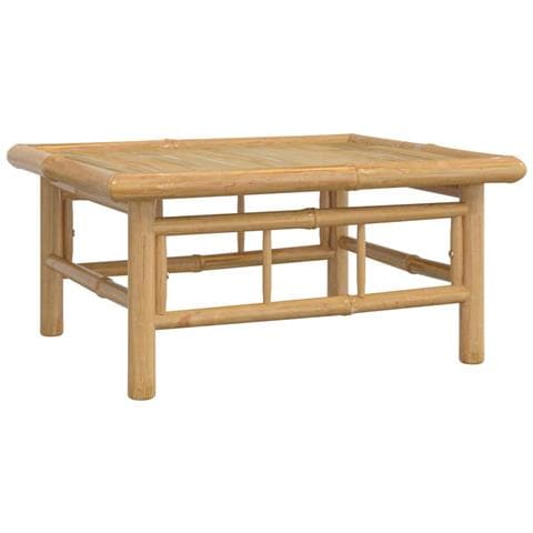Set Salotto Da Giardino 7pz Con Cuscini Grigio Scuro Bambù - Foto 8