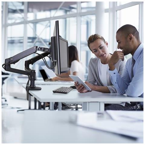 LX Series 45-245-224 supporto da tavolo per Tv a schermo piatto 68,6 cm (27") Nero Scrivania - Foto 7