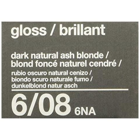 Color Gloss Creme Colore Dei Capelli Per Unisex, N. 608 Biondo Cenere Naturale Scuro, 2 Once - Foto 6