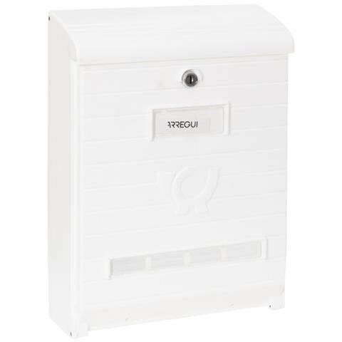 Mare E1061 Cassetta Postale Individuale In Plastica Resistente, Di Grandi Dimensioni, Dimensione L (riviste E Buste C4), Bianco - Foto 1