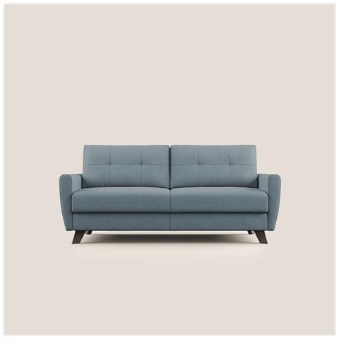 Callisto Divano letto matrimoniale in tessuto morbido impermeabile T02 168 cm (mat. 120x197) carta da zucchero - Foto 3