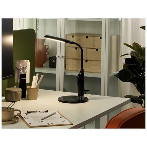 Lampada Da Scrivania A Led Cygnus Con Dimmer Metallo Nero - Foto 1