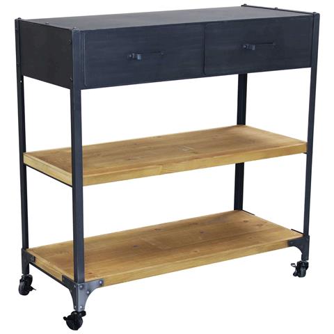 Tavolo Scaffale A 3 Ripiani Con Ruote Linea Classic - Foto 1