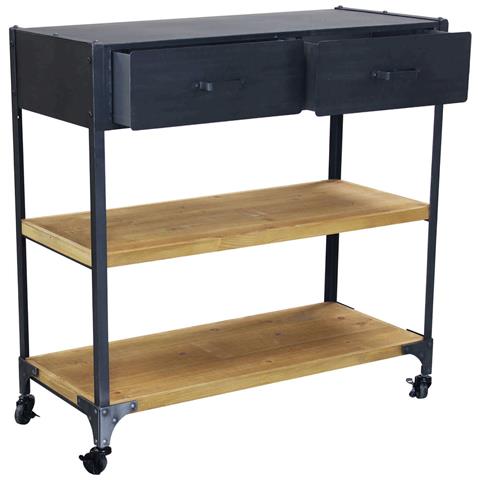 Tavolo Scaffale A 3 Ripiani Con Ruote Linea Classic - Foto 2