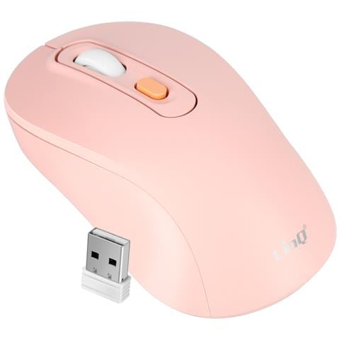 Mouse Senza Fili Bluetooth O Wi-fi 2,4 Ghz Precisione E Comfort, Rosa Cipria - Foto 1