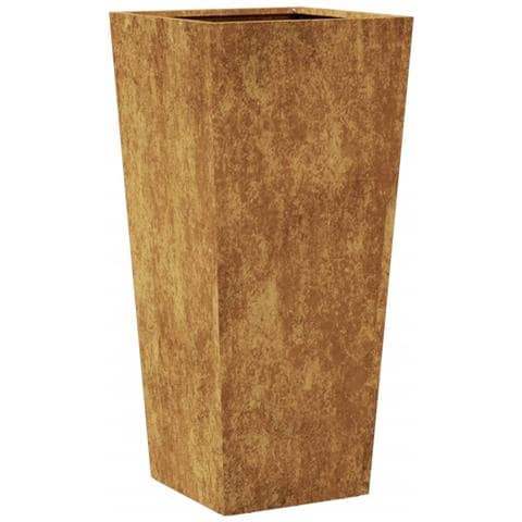 Fioriera Da Giardino 35x35x75 Cm In Acciaio Corten - Foto 1