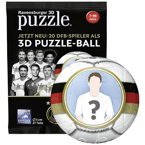 Puzzle 3d 27 Pacchetti Mistery Con Biglie Coppa Del Mondo 2018 Tedesco, Multicolore - Foto 1