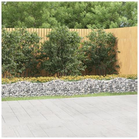 Gabbione Ad Arco Con Letto Rialzato 800x100x50 Cm Ferro Zincato - Foto 1