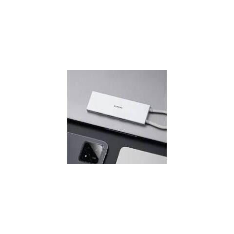 Hub Usb 5 in 1 Usb 3.0 Type C HDMI 4K 5 porte Argento - Foto 2