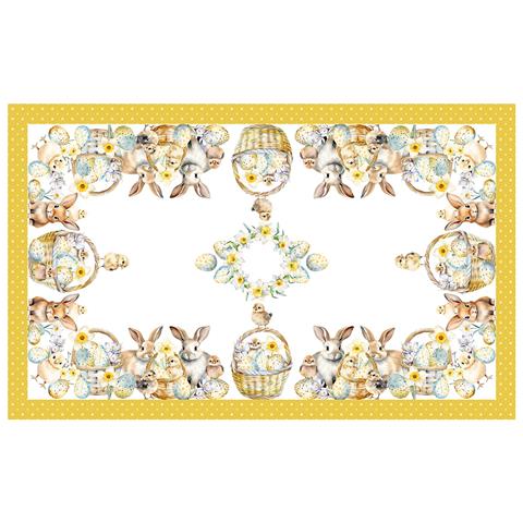 Tovaglia Copritavolo Cucina 100% Cotone Digitale Disegno Pulcino 150x180 Pulcino - Foto 2