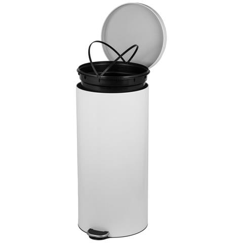 Pattumiera A Pedale, 30l, Prullenbak, Bianco - Foto 1