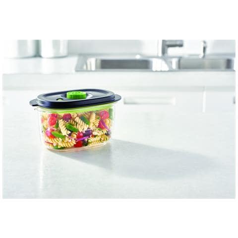 FFC022X recipiente per cibo Ovale Scatola 1,2 L Nero, Trasparente 1 pz - Foto 1