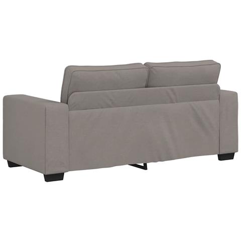 Divano a 2 Posti Tortora 140 cm in Tessuto - Foto 9