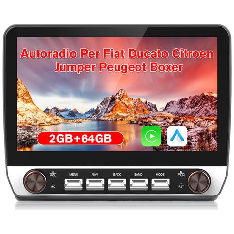 10.1 Pollici Android 13 Autoradio Per Fiat Ducato Peugeot Boxer Citroen Jumper (2+64gb) Con Carplay Android Auto Gps Bt Wifi Fm Rds - Foto 1