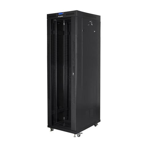 Lanberg FF01-8842-12BL, Rack indipendenti, 42U, 1200 kg, Lucchetti, Gestione dei cavi ottimizzata, Rotelle - Foto 1