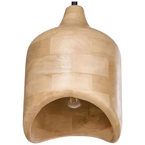 Lampadario Pandu Legno Di Mango Marrone Chiaro - Foto 2