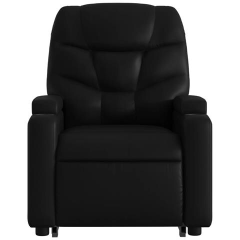 Poltrona Alzapersona Reclinabile Massaggio Nero Similpelle - Foto 9