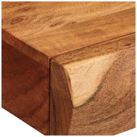 Mensole da Parete 2 pz 40x17x8 cm in Legno Massello di Acacia - Foto 9