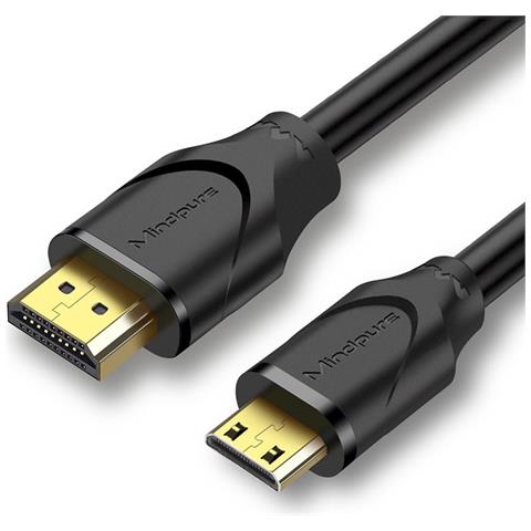 Cavo Da Mini Hdmi A Hdmi 4k Ad Alta Velocità - Trasferimento Bidirezionale, Compatibile Con Monitor, Tablet E Pc 2 Metri - Foto 1