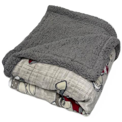 Plaid Morbido Stampato Coperta Calda Inverno Divano Sherpa Disegno Pecorelle Singolo Pecorelle - Foto 4
