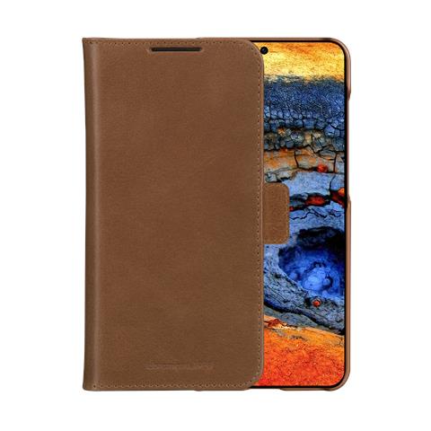 Lynge custodia per cellulare 15,8 cm (6.2") Custodia flip a libro Marrone chiaro - Foto 1