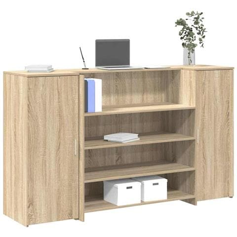 Banco Reception Rovere Sonoma 180x50x103,5 cm Legno Multistrato - Foto 2