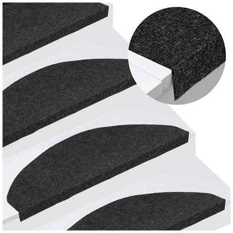 Tappetini Autoadesivi per Scale 20 pz Neri 65x22,5x3,5 cm - Foto 2