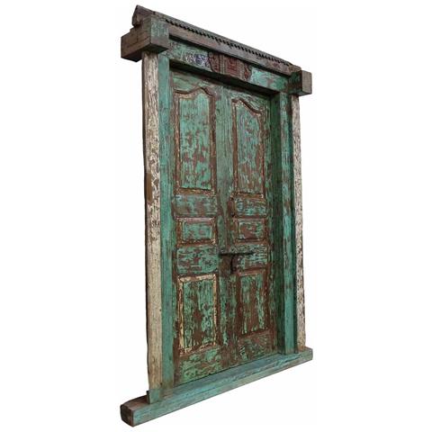 Porta In Legno Marrone 137x34x229h Cm - Foto 1