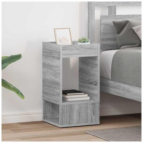 Tavolino 2 pcs Grigio Sonoma 30 x 30 x 56 cm Legno multistrato - Foto 2