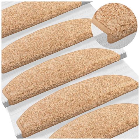Tappetini per scale autoadesivi 15 pcs Oro 80 x 24,5 x 3,5 cm - Foto 2