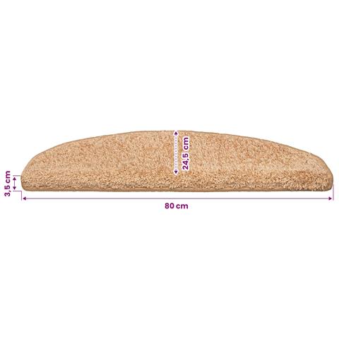 Tappetini per scale autoadesivi 15 pcs Oro 80 x 24,5 x 3,5 cm - Foto 9