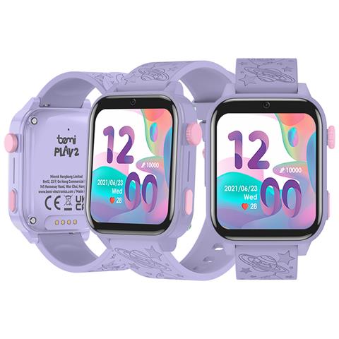 Smartwatch Per Bambini Play2 / 1.85'' 240x280, 4g /lte, Gps /lbs, Giochi Viola - Foto 1