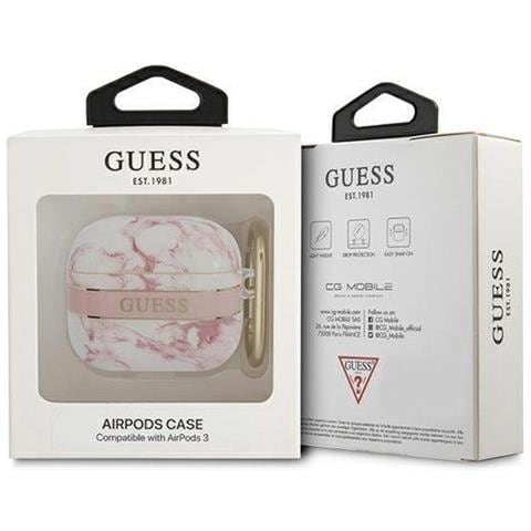 Indovina Gua3hchmap Airpods 3 Custodia Rosa /rosa Collezione Cinturino Marmo - Foto 1