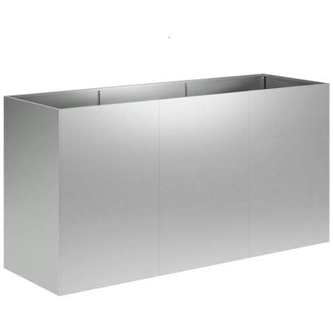 Vaso da giardino Argento 120 x 40 x 60 cm Acciaio zincato - Foto 1