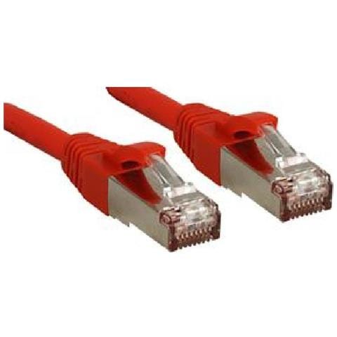 Cavo di Rete Patch Cat. 6 SSTP - S / FTP PIMF privo di alogeni, rosso, 0,3m - Foto 2