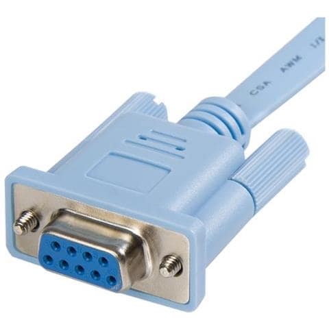 Cavo per gestione console router Cisco RJ45 a serie DB9 da 1,8m Maschio / Femmina - celeste - Foto 3