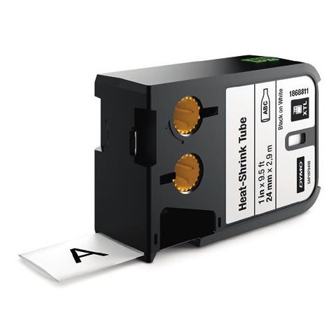 Nastro per Etichettatrice Formato 24 x 2.7 m Nero su Bianco - Foto 1