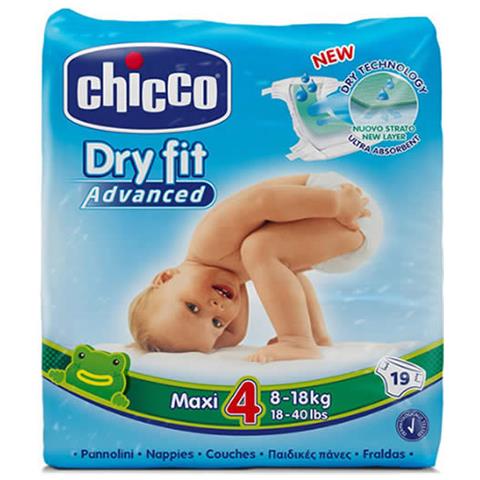 Pannolini Chicco Dryfit Advanced 8-18 Kg (19pz) Misura 4 - Foto 2