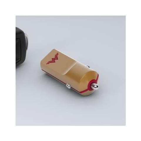 Wonder Woman Caricabatterie Da Auto 1xusb 2.4a Colore Gold - Foto 2