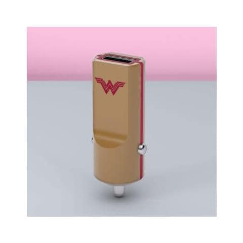 Wonder Woman Caricabatterie Da Auto 1xusb 2.4a Colore Gold - Foto 1