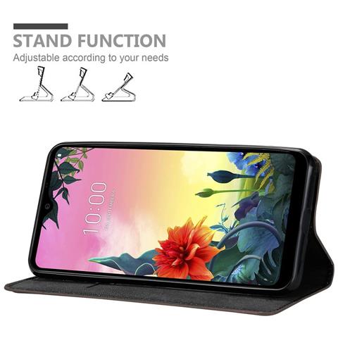 Custodia Compatibile Con Lg K50s In Bruno Caffè - Coperchio Protettiva Con Chiusura Magnetica, Funzione Stand E Tasca Per Le Carte - Foto 2