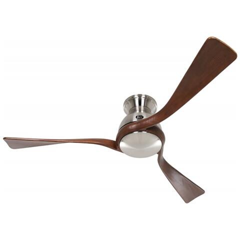 Ventilatore Da Soffitto Eco Regento Colore Cromo Spazzolato-Noce - Foto 2