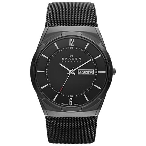 Skw6006 Aktiv Quadrante Nero Uomo Pvd Nero Mesh - Foto 1