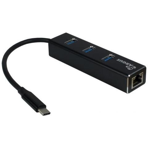 Argus It-310 - Hub - 3 X Superspeed Usb 3.0 + 1 X 10/100/1000 - Desktop (88885440)  - Foto 1