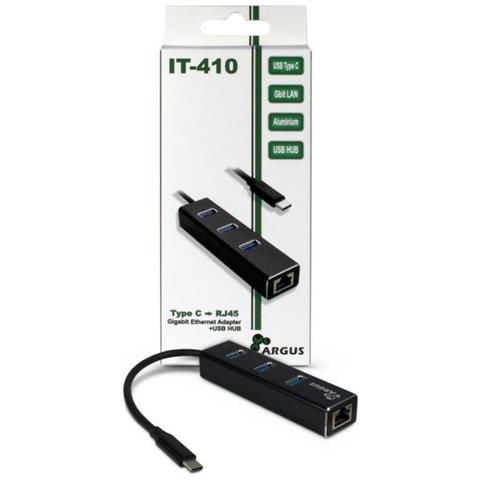 Argus It-310 - Hub - 3 X Superspeed Usb 3.0 + 1 X 10/100/1000 - Desktop (88885440)  - Foto 3